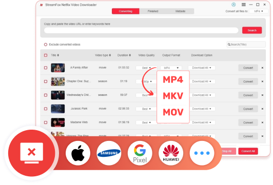 Save or Convert Netflix Movies to MP4/MKV Format