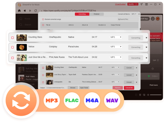 Convert Streaming Music to Popular Formats