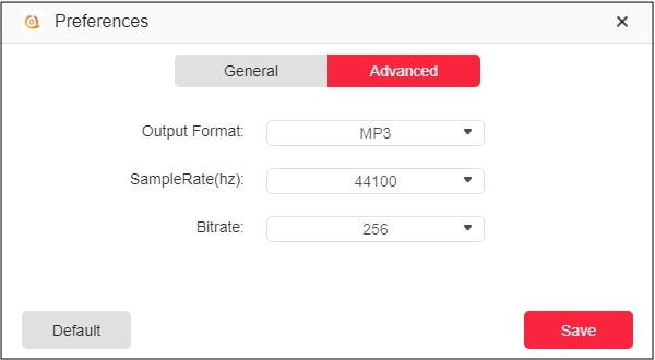 adjust audio parameters | StreamFox All in One Converter User Guide