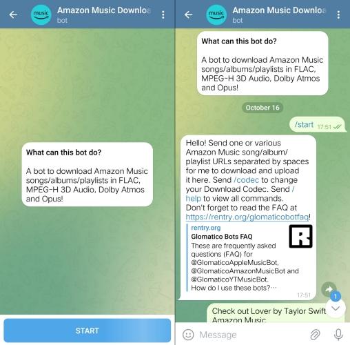 Telegram Bots | Amazon Music Downloaders