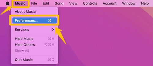 locate Preferences | Download Songs from Apple Music on Mac