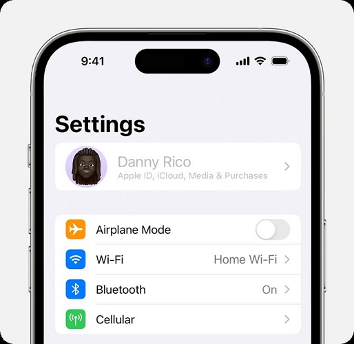 tap Apple ID name iPhone Settings | Cancel Apple Music Subscription