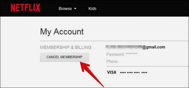 cancel membership | delete netflix account