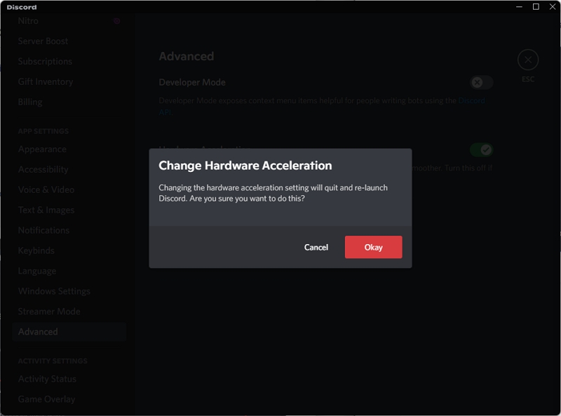 hardware acceleration option | how to bypass netflix black screen discord