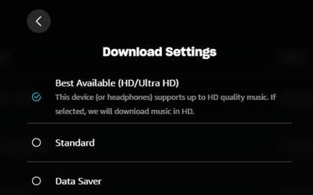 select Best Available | Download Amazon Music to 320 Kbps