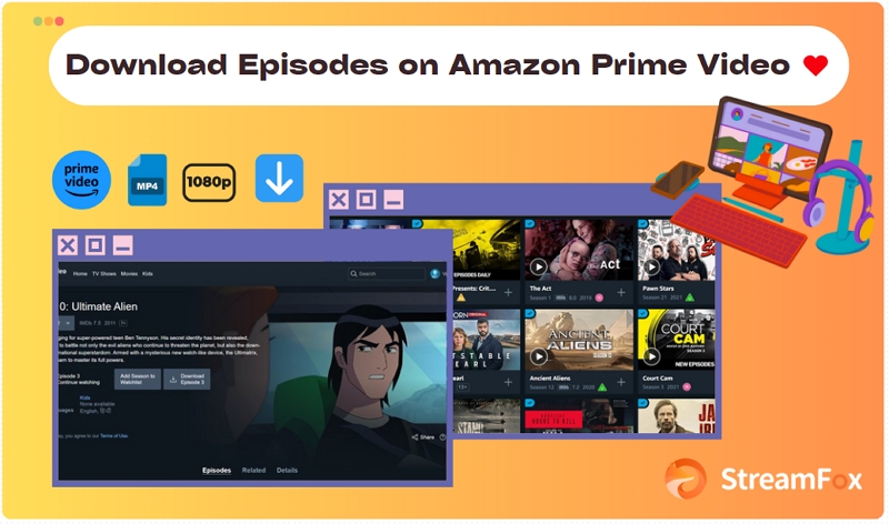 downloading episodes on Amazon Prime | amazon prime video download episodes