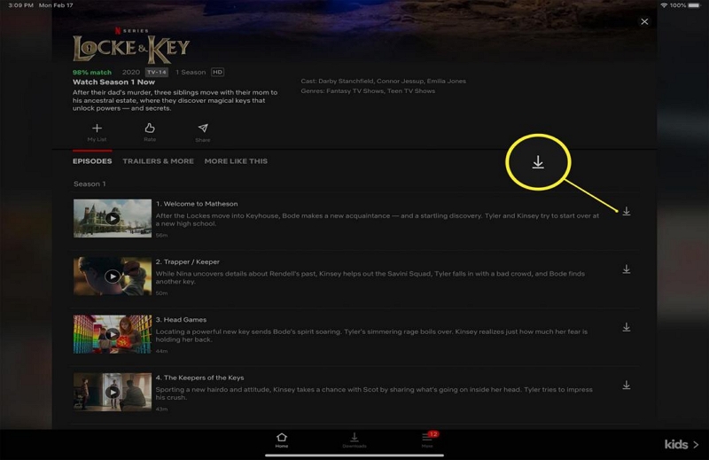 use the Search Feature | how to download movies on netflix on mac