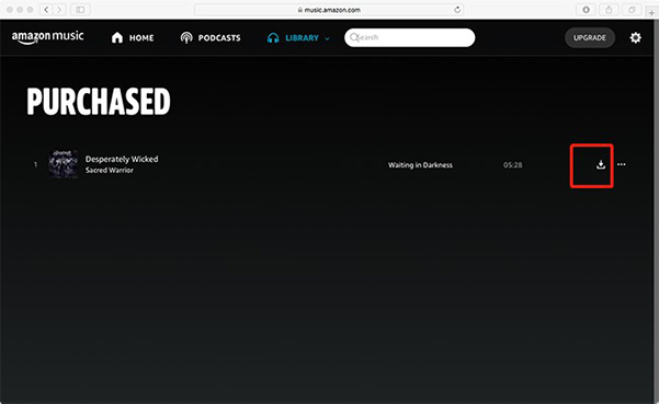 download purchased Amazon Music tracks via web | Download Purchased Amazon Music