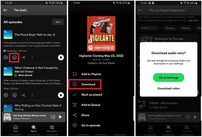 tap Downloaded | Download Spotify Podcasts