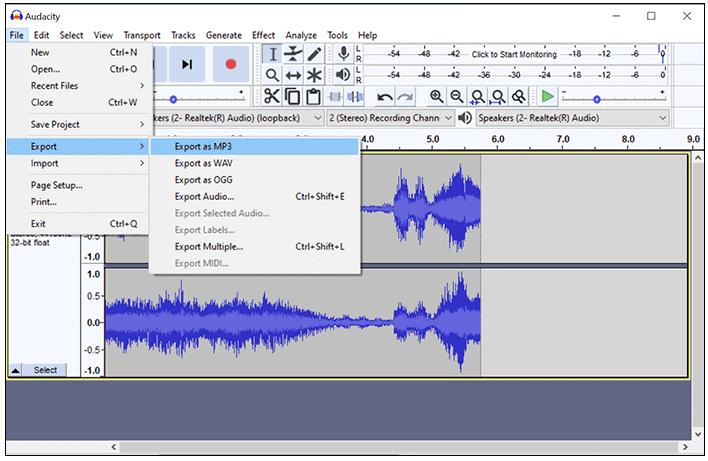 Audacity | Best Open Source Amazon Music MP3 Converter