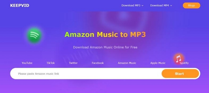 KeepVid | Download Amazon Music to Local Computer and Phone