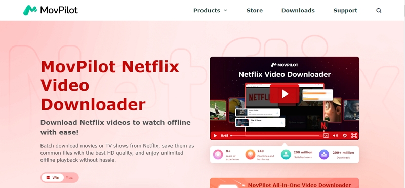 Movpilot Netflix Video Downloader | how to download movies on netflix