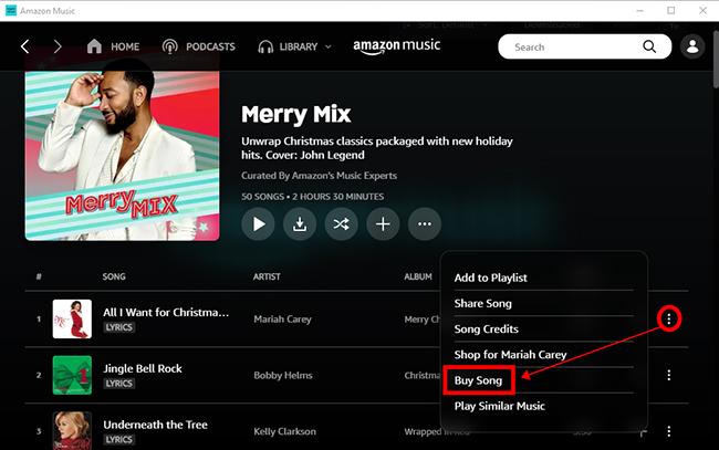 select Buy Song | Download Amazon Music to iTunes or Apple Music