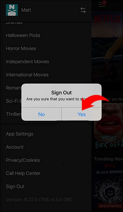 get help | how to sign out of netflix on roku