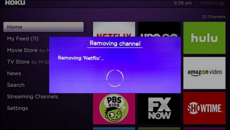 remove channel confirm | how to sign out of netflix on roku