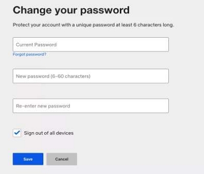 new password | password reset netflix