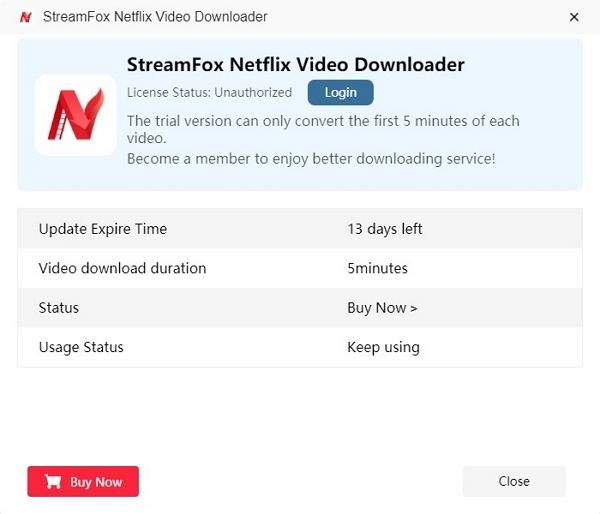 free trial | streamfox netflix video downloader user guide