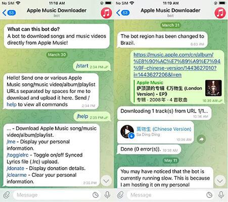 download Apple Music with Telegram bots | Download or Transfer Apple Music Songs to USB