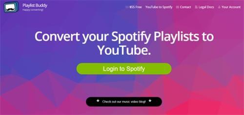 click Login to Spotify | Convert Spotify Playlists to YouTube Music