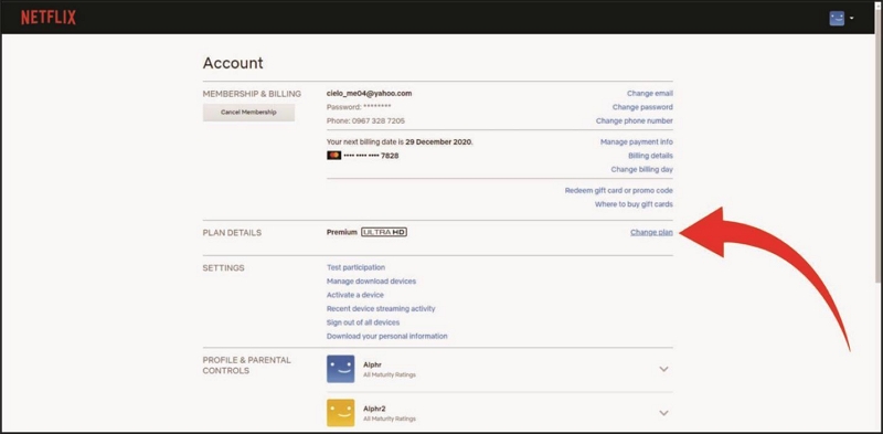 change plan | why will netflix not work